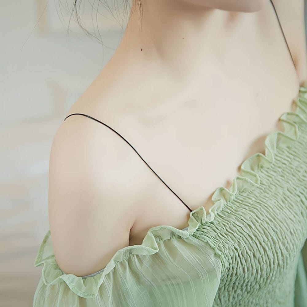 Sexy Transparent Bra Strap 2pcs Set Thin Shoulder Straps