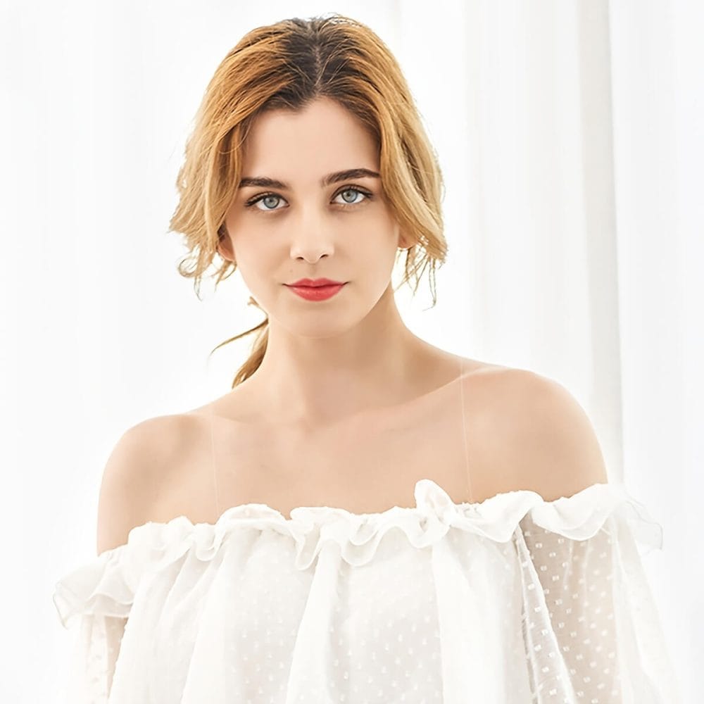 Sexy Transparent Bra Strap 2pcs Set Thin Shoulder Straps