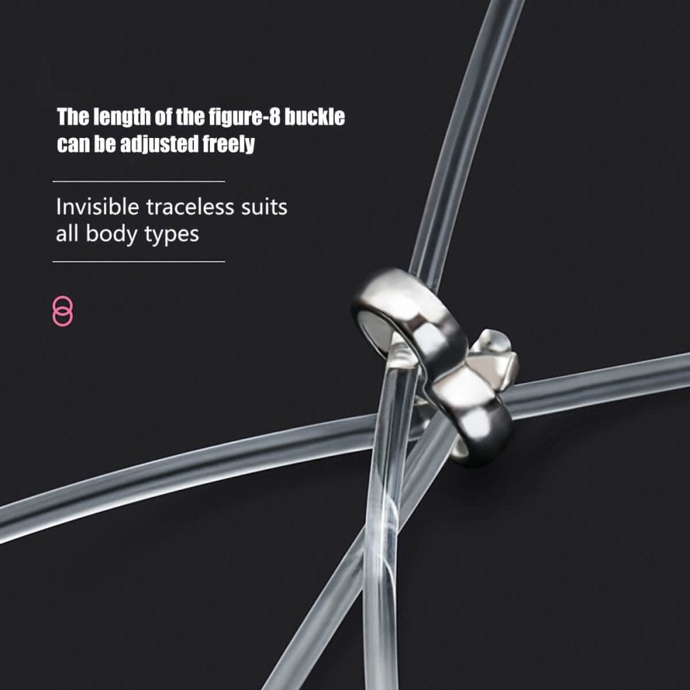 Sexy Transparent Bra Strap 2pcs Set Thin Shoulder Straps