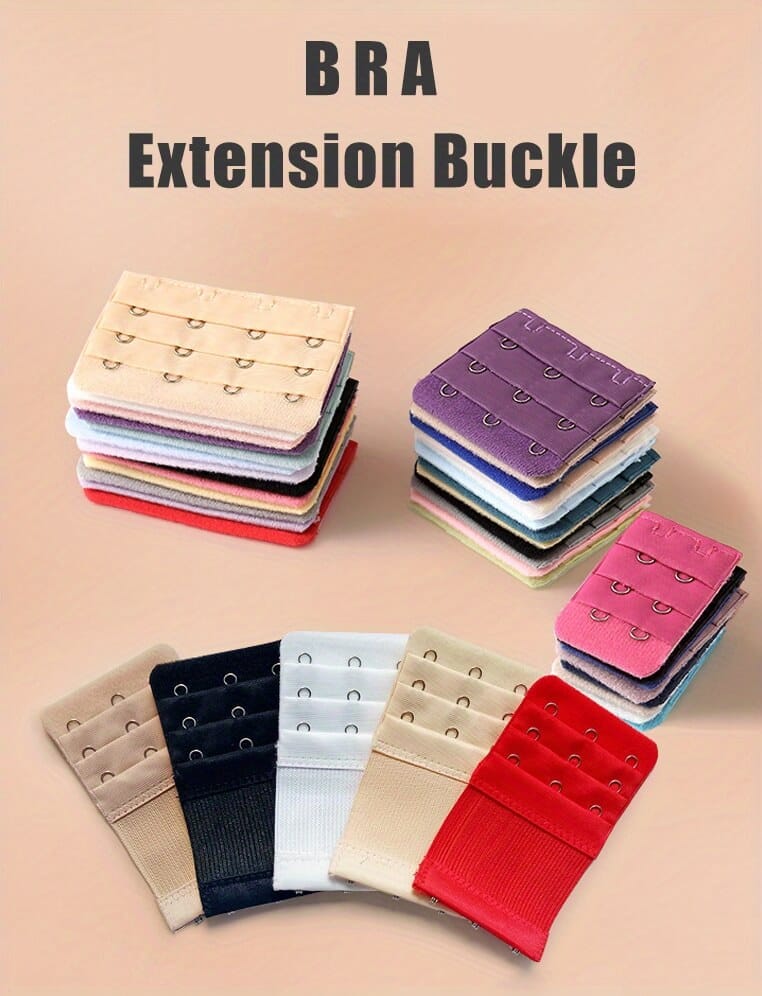 Stretchy Bra Extension Buckle 3 pcs Set Comfortable Adjustable