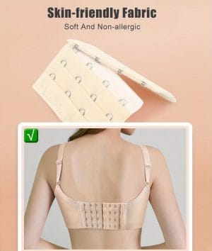 Stretchy Bra Extension Buckle 3 pcs Set Comfortable Adjustable