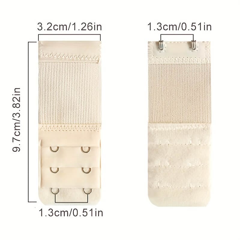 Stretchy Bra Extension Buckle 3 pcs Set Comfortable Adjustable