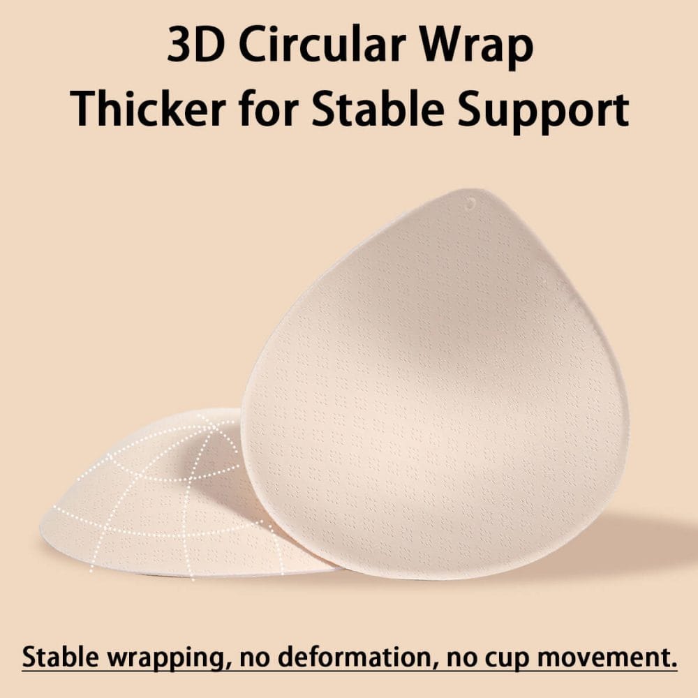 Triangle Push-Up Bra Pads 6/pcs Adhesive-Backed Lift Enhancer