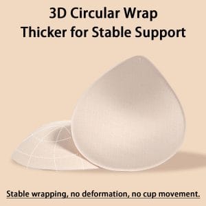 Triangle Push-Up Bra Pads 2pcs Adhesive-Backed Lift Enhancer