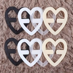 Women's Bra Strap Clip Elegant Heart-Shaped Underwire Bras & Bustiers