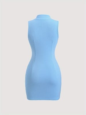 Sexy Sleeveless Bodycon Mini Dress for Women Elegant Stretchy Affordable Look for Casual Parties and Formal Events