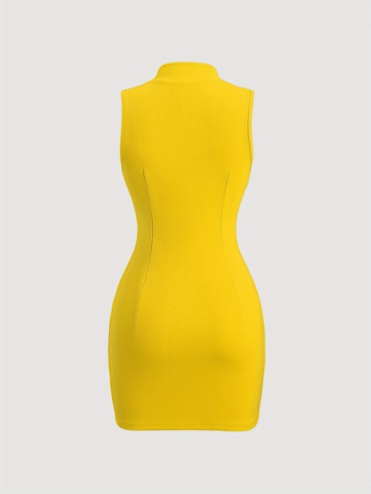 Sexy Sleeveless Bodycon Mini Dress for Women Elegant Stretchy Affordable Look for Casual Parties and Formal Events
