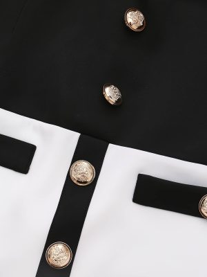 Suit Jacket and Bodycon Skirt Two-Piece Set