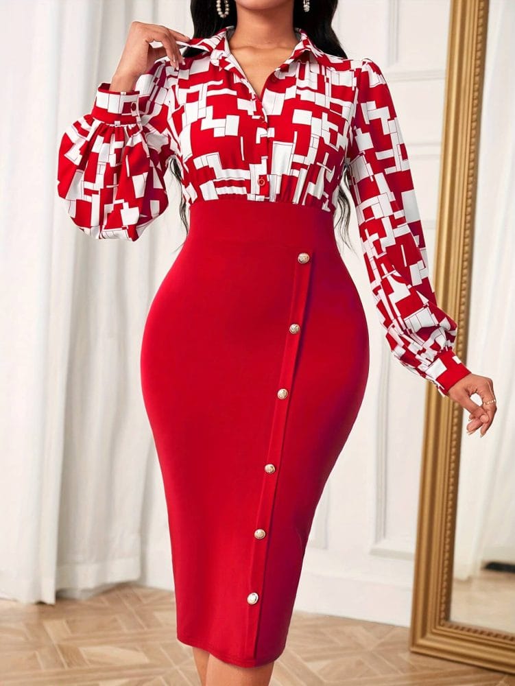 High-Waisted Pencil Skirt Slim Fit