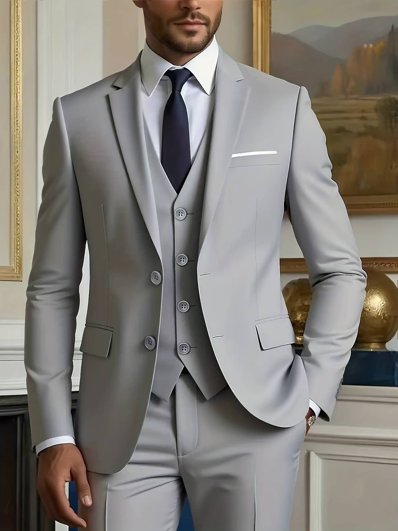 Men Formal 3/Pcs Suits
