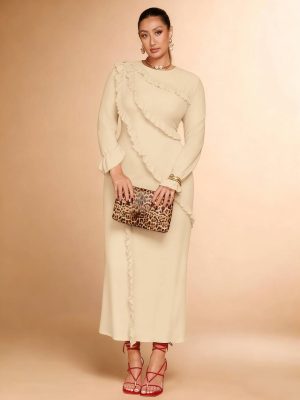 Women Curve Elegant Maxi Dress Plus Size