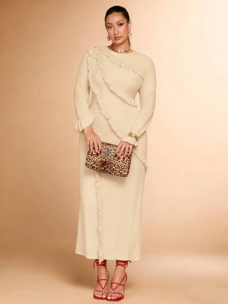 Women Curve Elegant Maxi Dress Plus Size