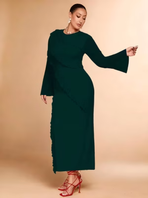 Women Curve Elegant Maxi Dress Plus Size