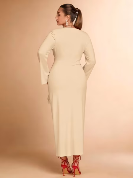 Women Curve Elegant Maxi Dress Plus Size