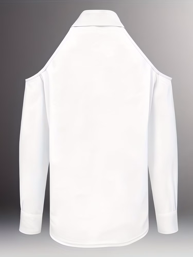 Elegant Off-Shoulder Blouse Shirt Attractive Strapless Design