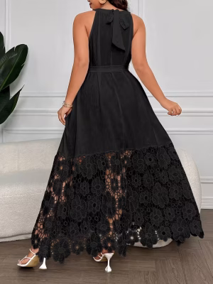 Casual Sleeveless Summer Maxi Dress Women Attractive Solid Color with Plus Size Flowy Silhouette and Lightweight Comfort Casual, Lightweight, and Perfect for Warm‑Weather Outings