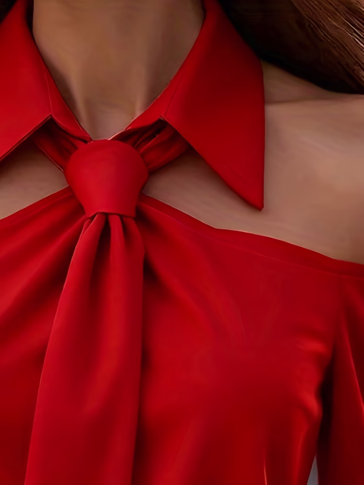 Elegant Off-Shoulder Blouse Shirt Attractive Strapless Design