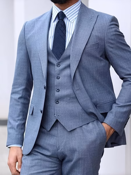 Luxury Men 4‑Piece Plaid Necktie Set Captivating Simple & Elegant