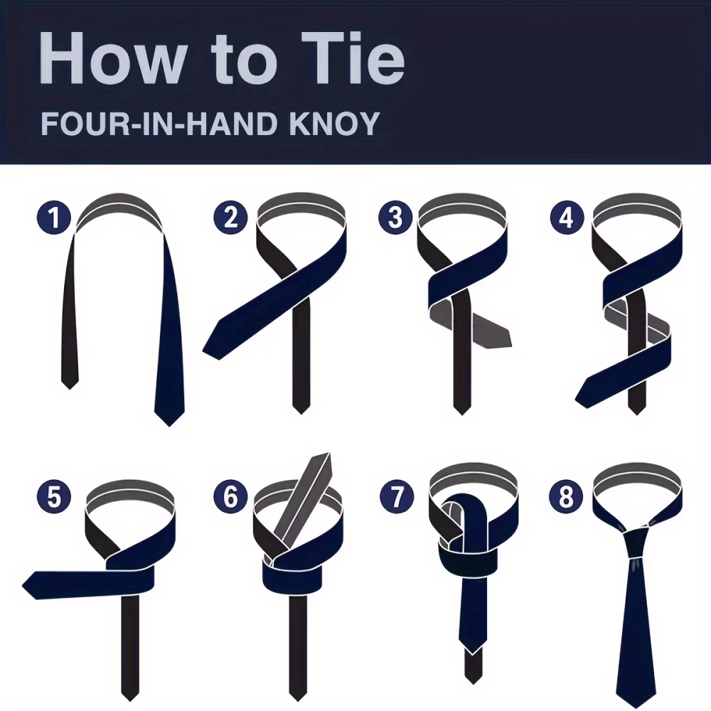 Luxury Men 4‑Piece Plaid Necktie Set Captivating Simple & Elegant