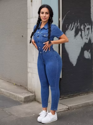 Slim Fit Stretch Jumpsuit Charming Celebrity Loved, Flattering Women Silhouette, Perfect for Every SeasonEnhances Body Shape And Suitable for All Seasons.