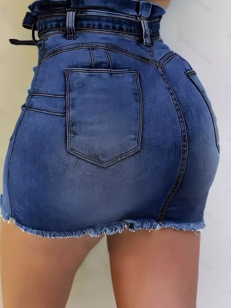 Casual Hip-Hugging Denim Skirt Cross-Border Women New European and American