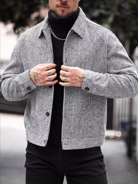 Men Casual Versatile Jacket Daily Commuting Captivating Weekend Outdoor Fashion