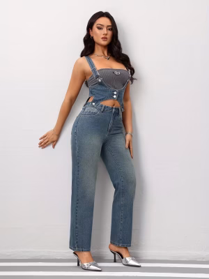 Stylish Detachable Outfit Women Non‑Elastic 2-Piece Strap