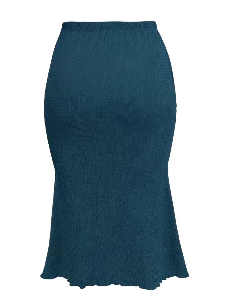 Plus Size Women’s Maxi Skirt Affordable Spring and Autumn Elegant Vintage