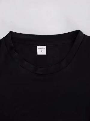 Casual T-Shirt And Shorts Set Men Milano Italy Printed on The T-Shirt Black Shorts