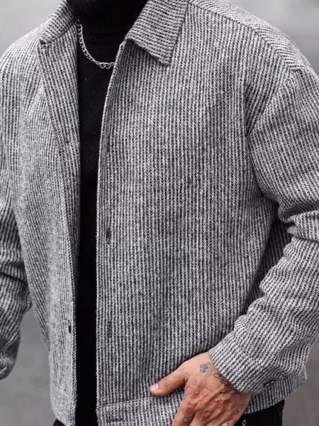 Men Casual Versatile Jacket Daily Commuting Captivating Weekend Outdoor Fashion - S