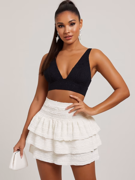 Ladies High-Waisted Mini Skirt Stylish and Comfortable Step into Bold