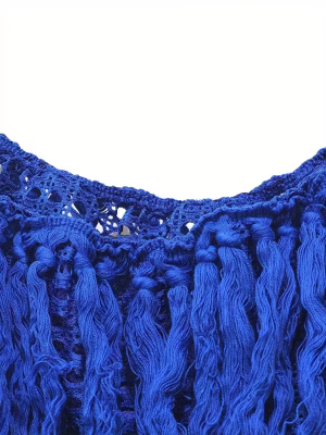 Command Attention 2-Piece Set in This Summer Hollow Mesh Tassel 2-Piece Set Seductive See-Through Design, Bold Feminine Energy and Head-Turning Glamour