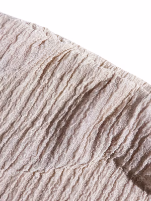 V-Neck Top and Maxi -Length Skirt Women 2pcs Set Long Sleeve Waist Cinching Side Tie Skirt