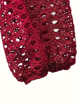 Command Attention 2-Piece Set in This Summer Hollow Mesh Tassel 2-Piece Set Seductive See-Through Design, Bold Feminine Energy and Head-Turning Glamour