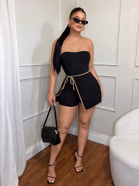 Color-Block Camisole Jumpsuit