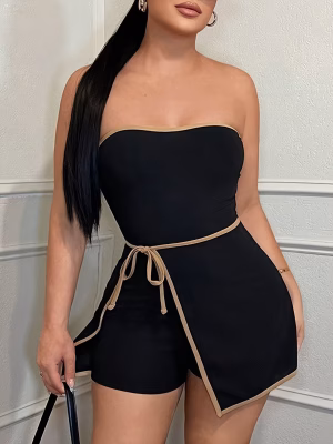 Color-Block Camisole Jumpsuit